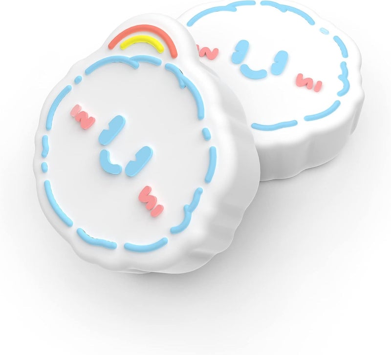 playvital Joystick Caps for Nintendo Switch, Thumbstick Grips for Switch Lite, Analog Cover for OLED Joycon Thumb Grip Caps - Rainbow Clouds & Rainy Clouds - Image 2